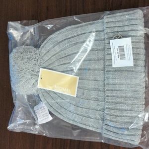 Michael Kors Grey Pom Beanie